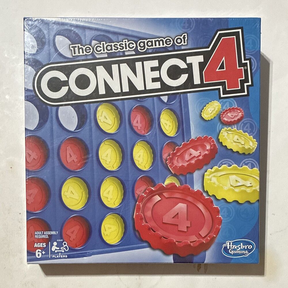 Hasbro Connect 4 Classic Board Game A5640 NEW Factory Sealed Ages 6+ 2 Players